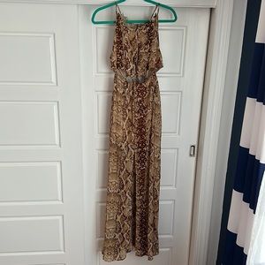 Shein Snakeskin Cut Out Dress Size M